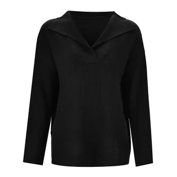 2023 jaunu sieviešu uzvalka apkakles biezs džemperis džemperis sieviešu un ziemas trikotāža Sieviešu džemperis свитер женский