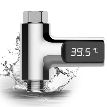 LED Displejs, Dušas Jaucējkrāni Ūdens Termometrs Elektroenerģijas, Ūdens Temperture Monitors Mājas džakuzi Peldvietu Temperatūras Mērītājs
