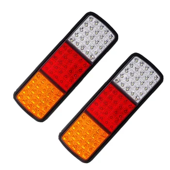 2 Gab Tri-color Aizmugurējie Lukturi Kravas automašīnas Piederumi Piekabes Bremžu Nomaiņa LED Videi Draudzīgs Anti - Materiāls