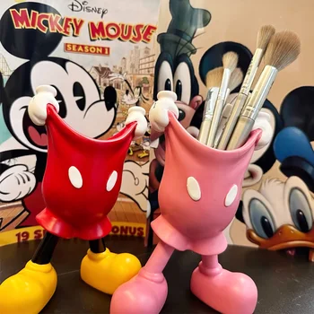 Disney Mickey Mouse Donald Duck Skaitļi Rotaļlietas Kawaii Multiplikācijas Filmu Radošo Vāze Pildspalvu Turētājs Rīcības Rotaļlietas Modeļa Dāvanas Meitenēm Vai Bērniem