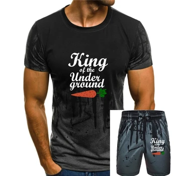 KARALIS PAZEMES T-KREKLS - Burkānu Vegāns Veģetārā Dārzeņu Īsām Piedurknēm Jaunu Modes T Kreklu apdruka Vīriešu Apģērbs