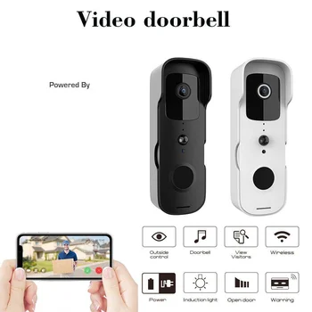 1080P WIFI Video Durvju Tuya Smart Home Durvju Zvans Bezvadu Drošības Kameru Durvju SmartLife APP PIR Kustības detektors 1080P