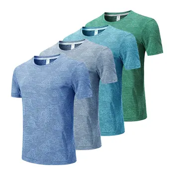 Vasaras Āra Sporta Īsām Piedurknēm T-krekls Vīriešu Pārrobežu Zaudēt Gadījuma Lielumu, Ātri Žāvēšanas Drēbes, kas Darbojas Fitnesa