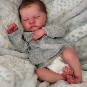 19 Collu Levi Atdzimis Pilna Ķermeņa Silikona Atdzimis Bērnu Lelle spilgti Zēns Bebe Atdzimis Elastīga 3D Ādas Toni ar Vēnām premie