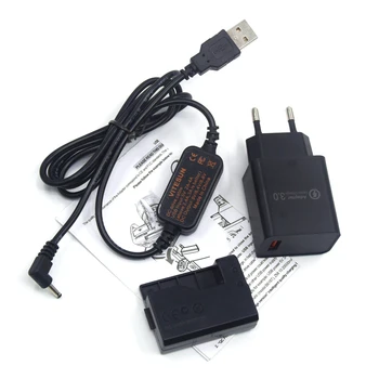ACK-E10 Power Bank USB Kabelis+DR-E10 LP-E10 Viltus Akumulators+Lādētājs Adapteris Canon EOS 1200D 1300D 1500D X90 X80 X70 X50 T5 T6 T7