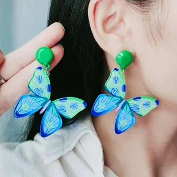 Auskari Sievietēm Butterfly Modes Rotaslietas Pārspīlēts Īpašu Radošumu Piederumi, Dzimšanas Dienas Svinības Dāvanas