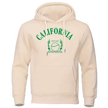Kalifornijas Rietumu Krastā Los Angeles Drukāt Mens Hoodies Smieklīgi Kabatas Krekls Modes Kabatas Puloveri Modes Vilnas Krekls
