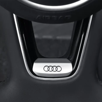 Automašīnas stūres rata apdare uzlīme Audi A4l A3 Q3 Q5 A5 Q2L Auto interjera dekorēšana Aksesuāri