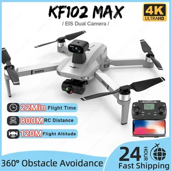 KF102 MAX Dūkoņa 4K Profesionāla GPS HD Kamera ar 2-Virzienu Anti-Shake Gimbal Brushless Motor RC Quadcopter VS SG907 MAKS.