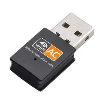 600mbps 2.4 GHz+5GHz Dual Band USB Wifi Adapteri, Bezvadu Tīkla Kartes Bezvadu USB WiFi Adapteri, wifi Dongle PC Tīkla Karte