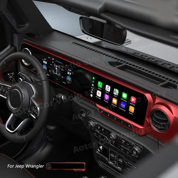 Ilgi Sloksnes Android Klastera Ekrāna 2Din Jeep Wrangler JL Gladiator 2018-2021 Auto Auto radio Multimediju Atskaņotājs, GPS Navigācija