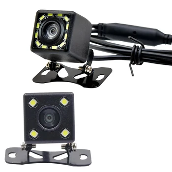 Automašīnas Atpakaļskata Kamera IP68 Ūdensnecaurlaidīga CCD4 LED Auto Rezerves Monitors Ar 170 Grādu HD Attēlu Nakts Redzamības Atpakaļgaitas Parkošanās Kamera