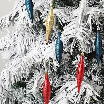 Vainags Krāsošanas Piederumi Kulons Ziemassvētku Nieciņiem Spīdīgu Spīdīgs Ziemassvētku Eglītes Rotājumi Četras Lapas, Kuloni, lai nodrošinātu ilglaicīgu