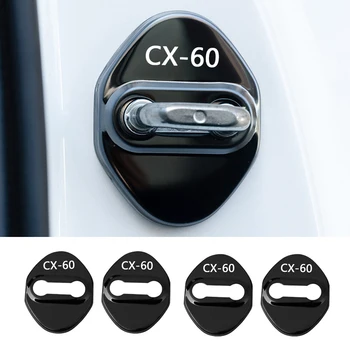 4GAB Automašīnu Durvju slēdzenes Aizsarg Vāks Nerūsējoša Tērauda Lietā, Par CX-60 CX60 CX-50 CX50 cx90 2022 2023 Nozīmītes, Auto Piederumi