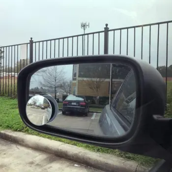 2gab Auto Atpakaļskata Spogulī, Apaļa Spoguļa Atstarojošās Blind Spot Regulējams 360 Grādu Robežu Autonoma Blind Spot Spogulis