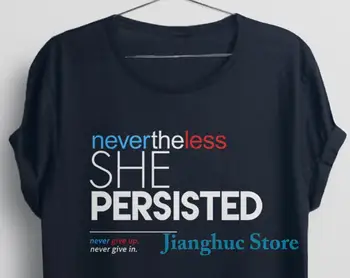 Tomēr Viņa Turpināja T Krekls feministu t-krekls iedvesmojošu citātu sieviešu krekls grafiskais tee politisko t šķebinošs