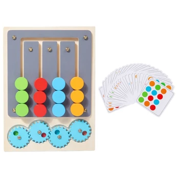 Y55B Bērniem Krāsains Slaidu Puzzle Spēles Rotaļlietas Agrīnās Izglītības Loģiskās Rotaļlietas Rotaļu Mācīšanos