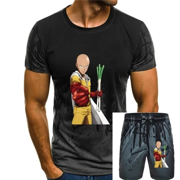 Vīriešu T-Krekli Perforators Cilvēks Saitama Vintage Kokvilnas t-veida Krekls ar Īsām Piedurknēm OPM Oppai Anime, Manga, T Krekli, Apģērbu Klāt