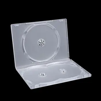 Portatīvo Plastmasas Vāks 3 Disku Glabāšanas DVD Gadījumā CD Somas Disku Turētāji Movie Box