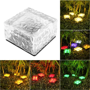 Saules Āra Ice Cube Lampas IP65 Waterproof Daudzkrāsains LED Saules Gaismas, Pagalmā Dārzu, Parku Dekorēšana Ainavu Taka Gaismas Lampas