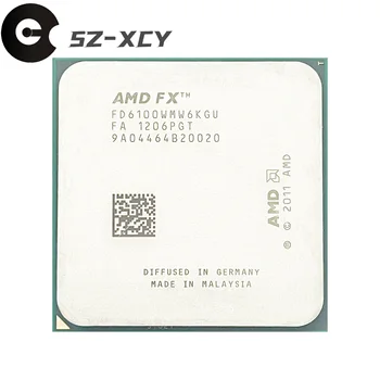 AMD FX-Series FX 6100 3.3 GHz Sešu Kodolu Seši-Diegi CPU Procesors FD6100WMW6KGU Socket AM3+